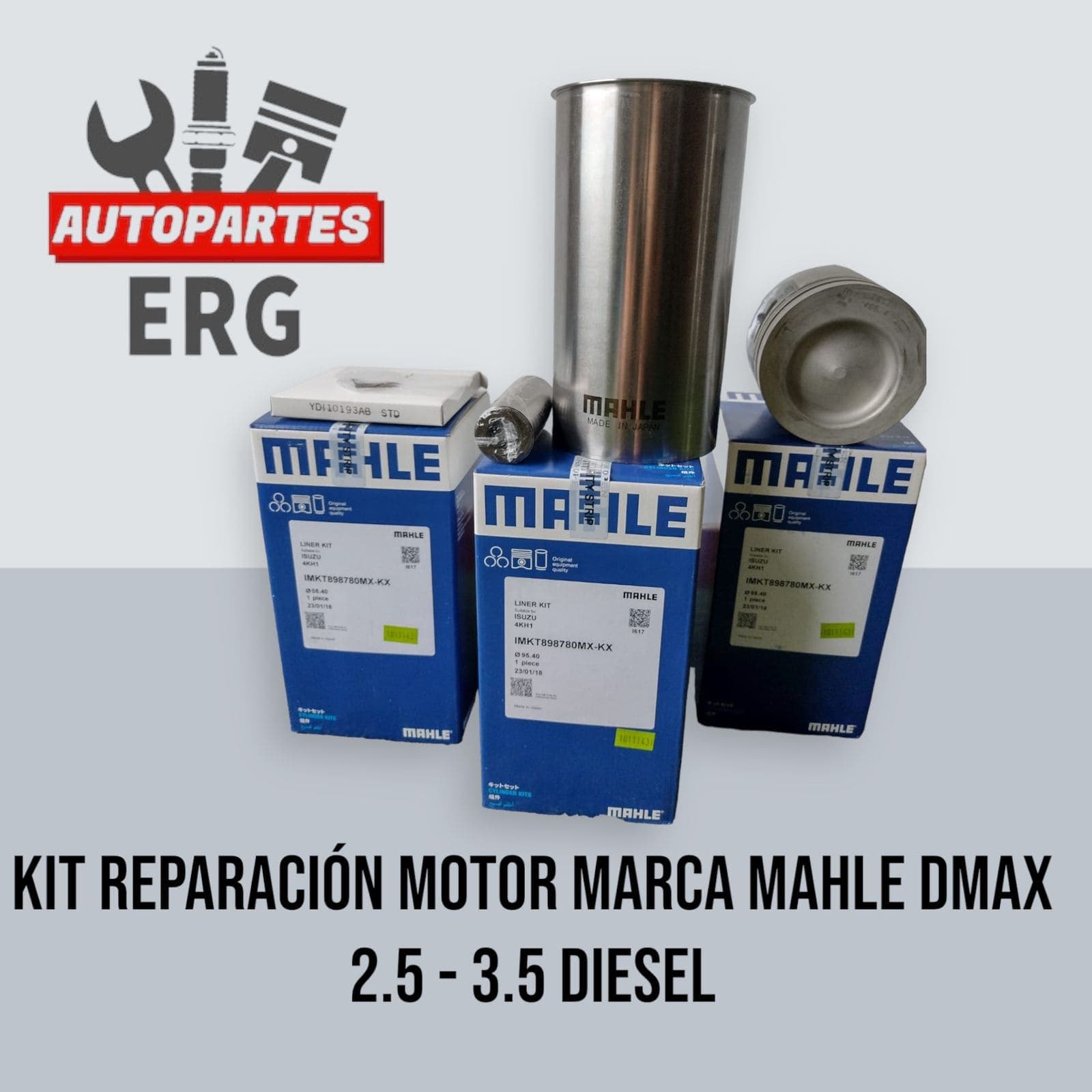 Kit de reparación de motor Mahle Chevrolet D-Max diésel para Chevrolet D-Max 2.5 Diésel 2006-2019